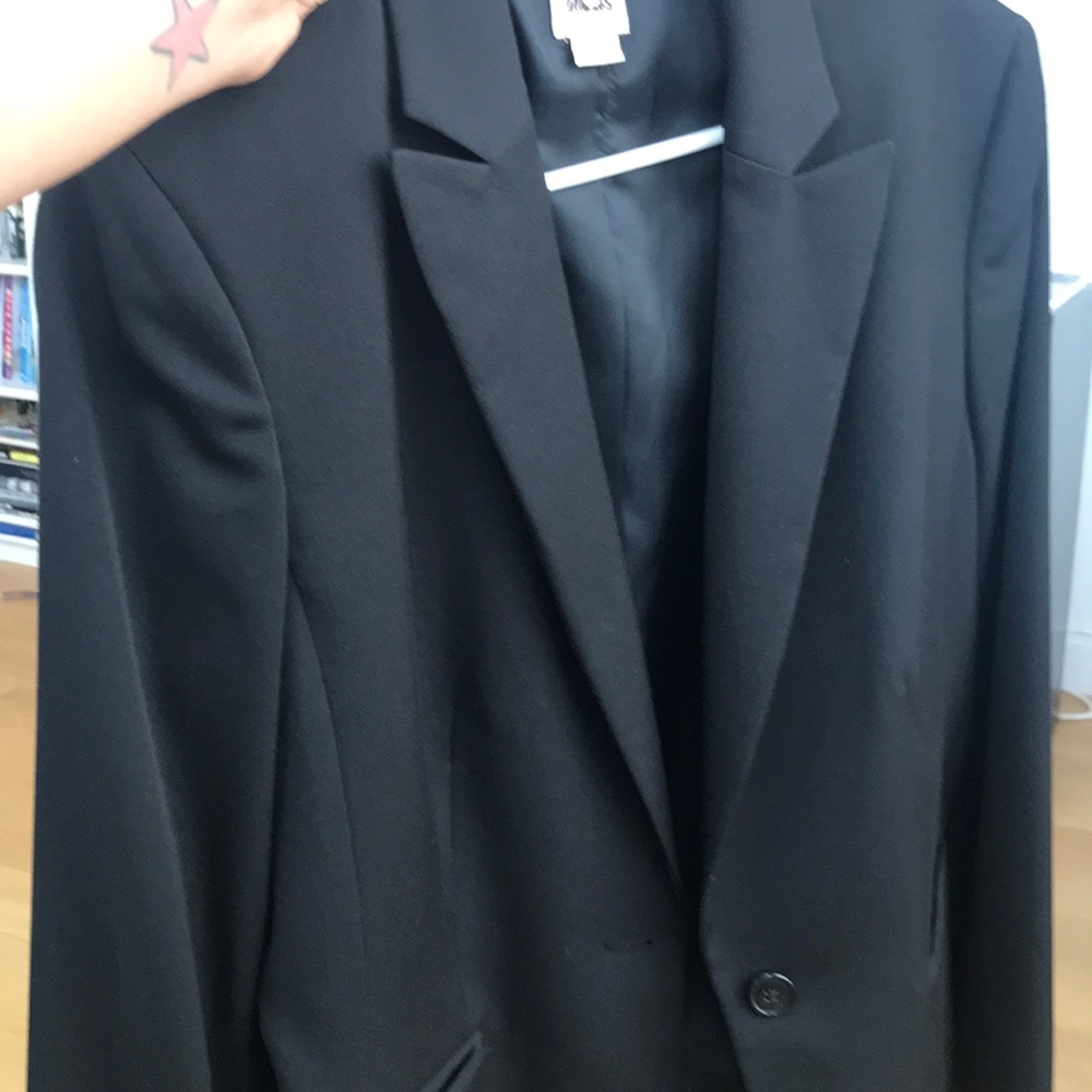 Black Anne Klein Suit Jacket 1-piece